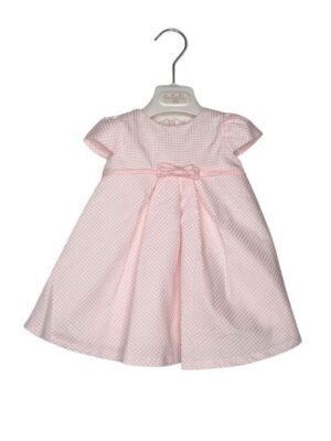 Abito vichy goffrato