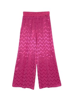 Pantalone palazzo fantasia zigzag