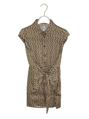 Abito abbottonato+nodo rombi