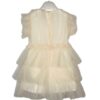 Abito a balze manica aletta tulle