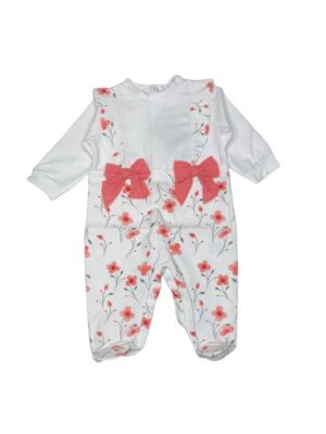 Tutina+piedi jersey fantasia papaveri