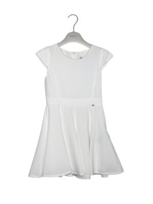 Abito manica becco svasato crepe