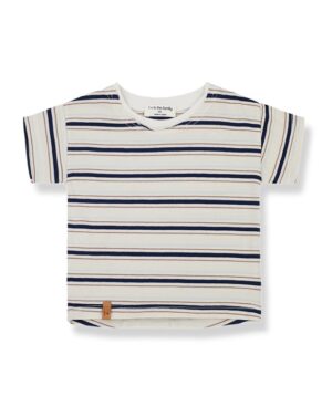 T-shirt jersey mezza manica rigata