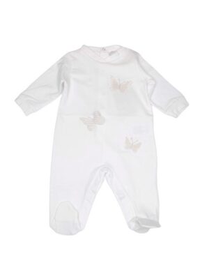 Tutina+piedi jersey+farfalle