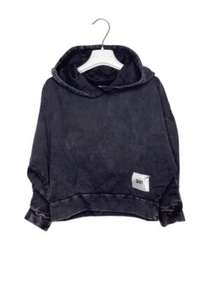 05F276A53CA69BBF75B4FBB8EB793356_ Felpa cappuccio crop dkny