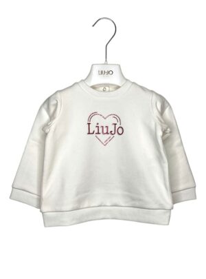 Girocollo felpa+cuore liujo