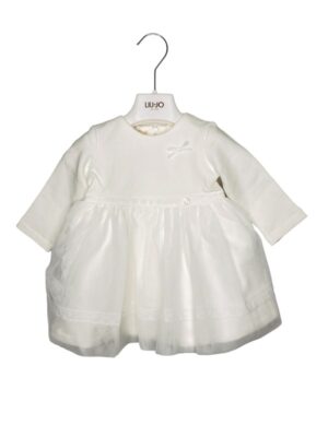 Abito felpa+balza tulle