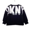 Felpa girocollo crop+spacchi dkny