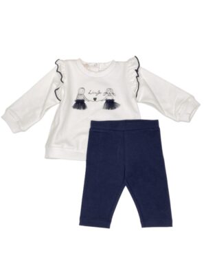 Abito volan+leggings