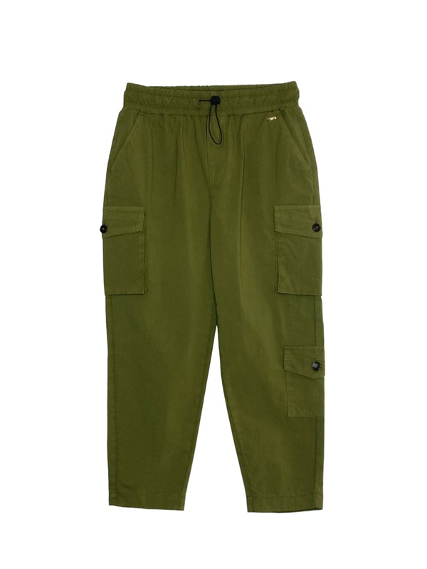 Pantalone cargo popeline