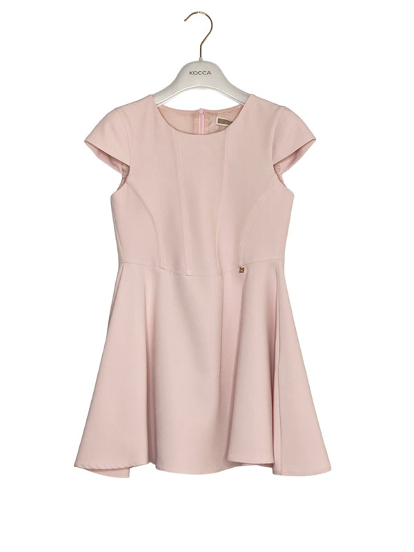 Abito svasato crepe manica a becco