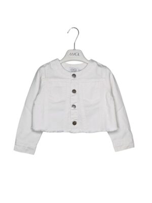 Giubbino drill bordo sfrangiato