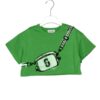 T-shirt crop stampa borsa