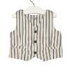 Gilet cotone rigato