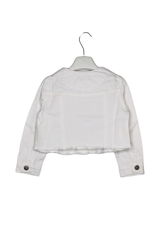 Giubbino drill bordo sfrangiato