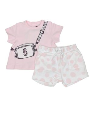 T-shirt+bermuda pois