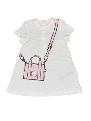 Abito trapezio stampa borsa