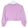 Felpa girocollo cropped manica lunga