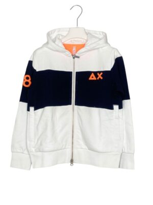 576C2E95B00EEDF251B7173D3F9C4065_ Felpa cappuccio+zip bicolore+inserti fluo