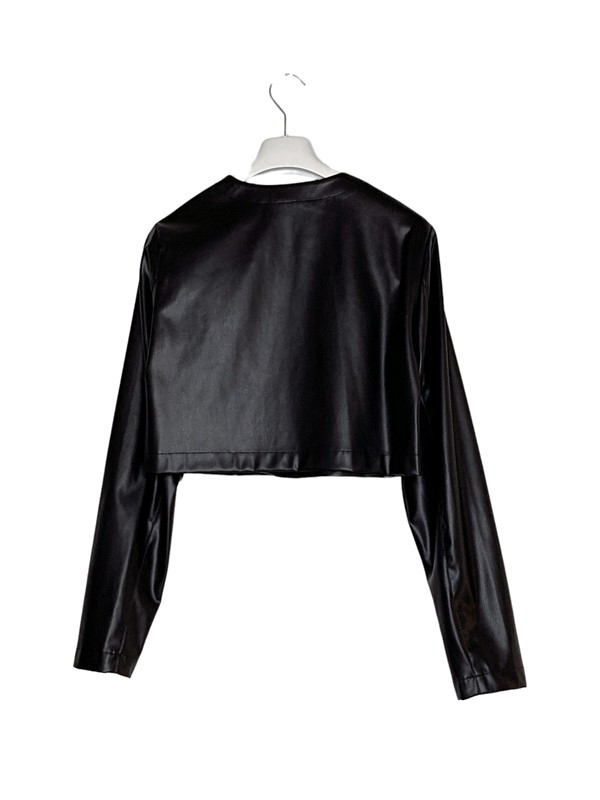 Giacca corta ecopelle