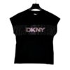 T-shirt stampa dkny glitter