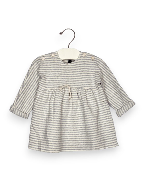 Abito felpina rigata