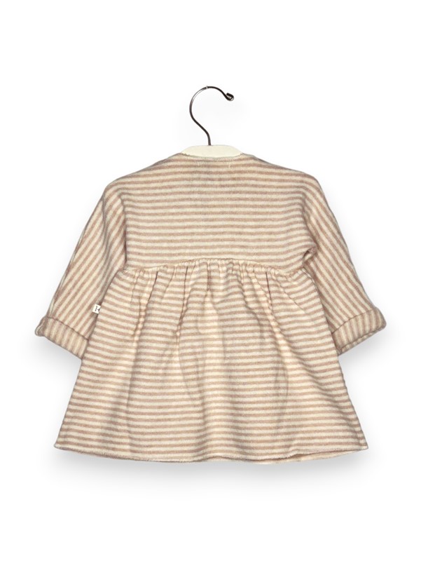 Abito felpina rigata