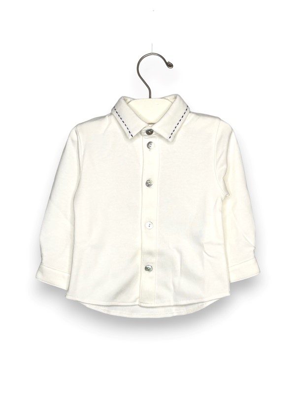 Camicia collo impunturato