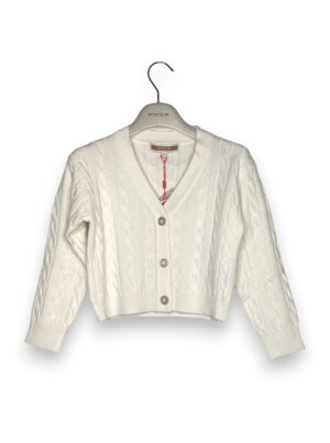 7ED94558EF2293A458E024820CD7C2BE_ Cardigan boxy a trecce viscosa