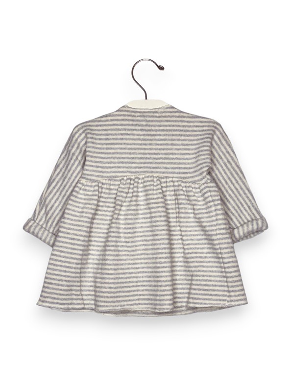 Abito felpina rigata