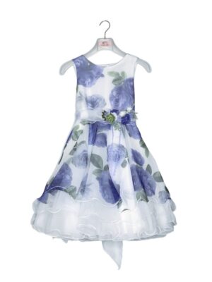 Abito tulle stampa fiori