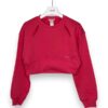 Felpa girocollo crop+oblo