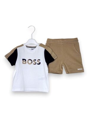 T-shirt+bermuda bicolore boss