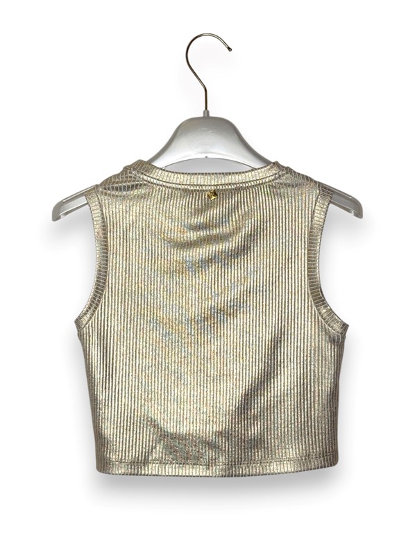 Crop top costina lurex