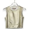 Crop top costina lurex