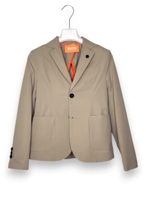 CB35DF47A2A4F76B1CE27BDC163CA1B1_ Giacca 2 bottoni tessuto tecnico strech