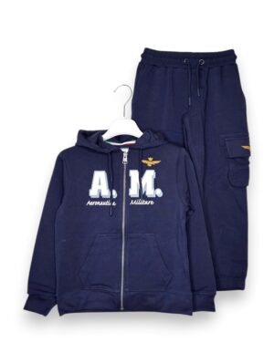 Tuta felpa cappuccio+zip am