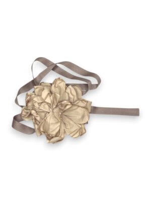 Cintura con maxi fiore in taffeta