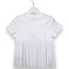 T-shirt mezza plisse cotone