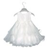 Abito a balze tulle+cintura fiori