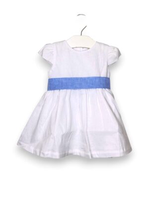 Abito misto lino+cintura