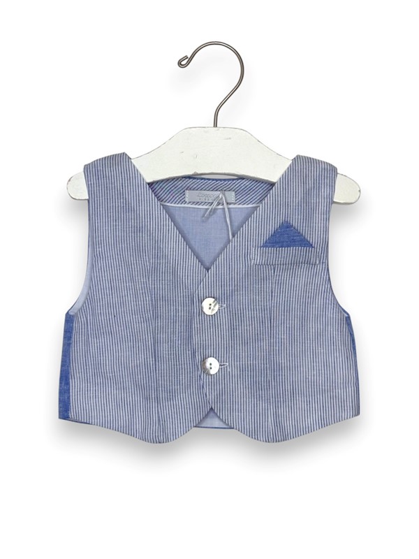 Gilet cotone rigato