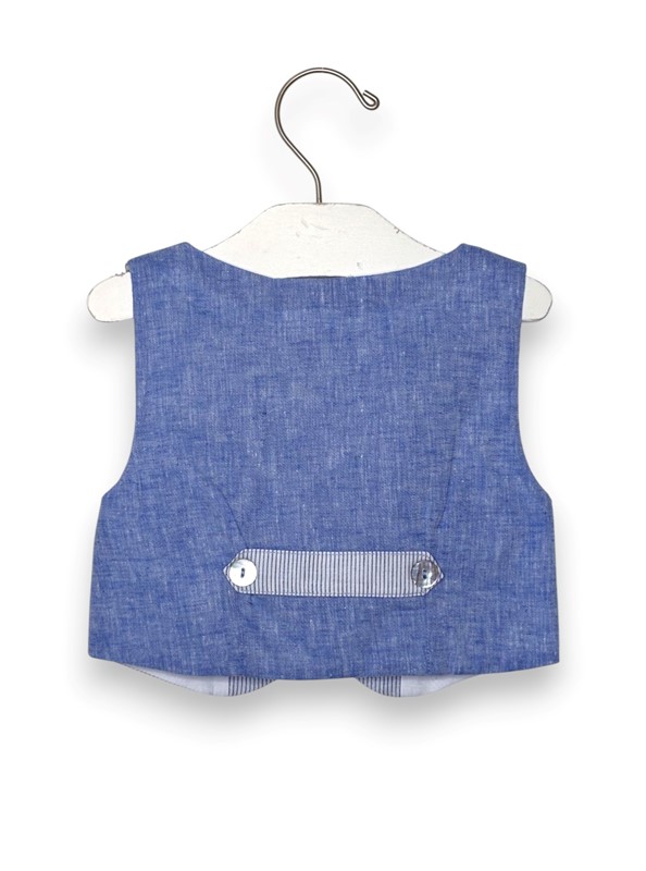 Gilet cotone rigato