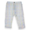 Pantalone quadretto cotone organico
