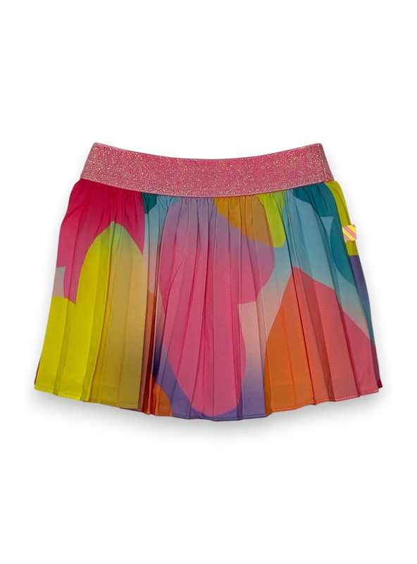 Gonna plisse bolle multicolor