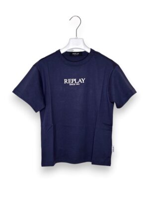 T-shirt mezza manica stampa replay