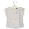 Blusa quadretto cotone organico