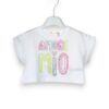 T-shirt crop amore mio