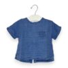 T-shirt cotone organico abbottonata dietro