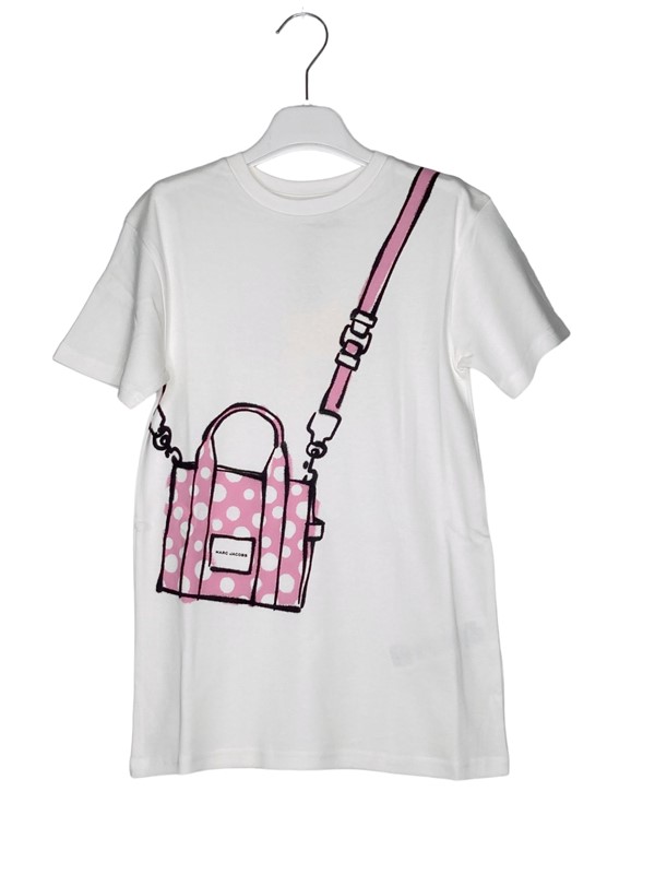 Abito mezza manica stampa borsa